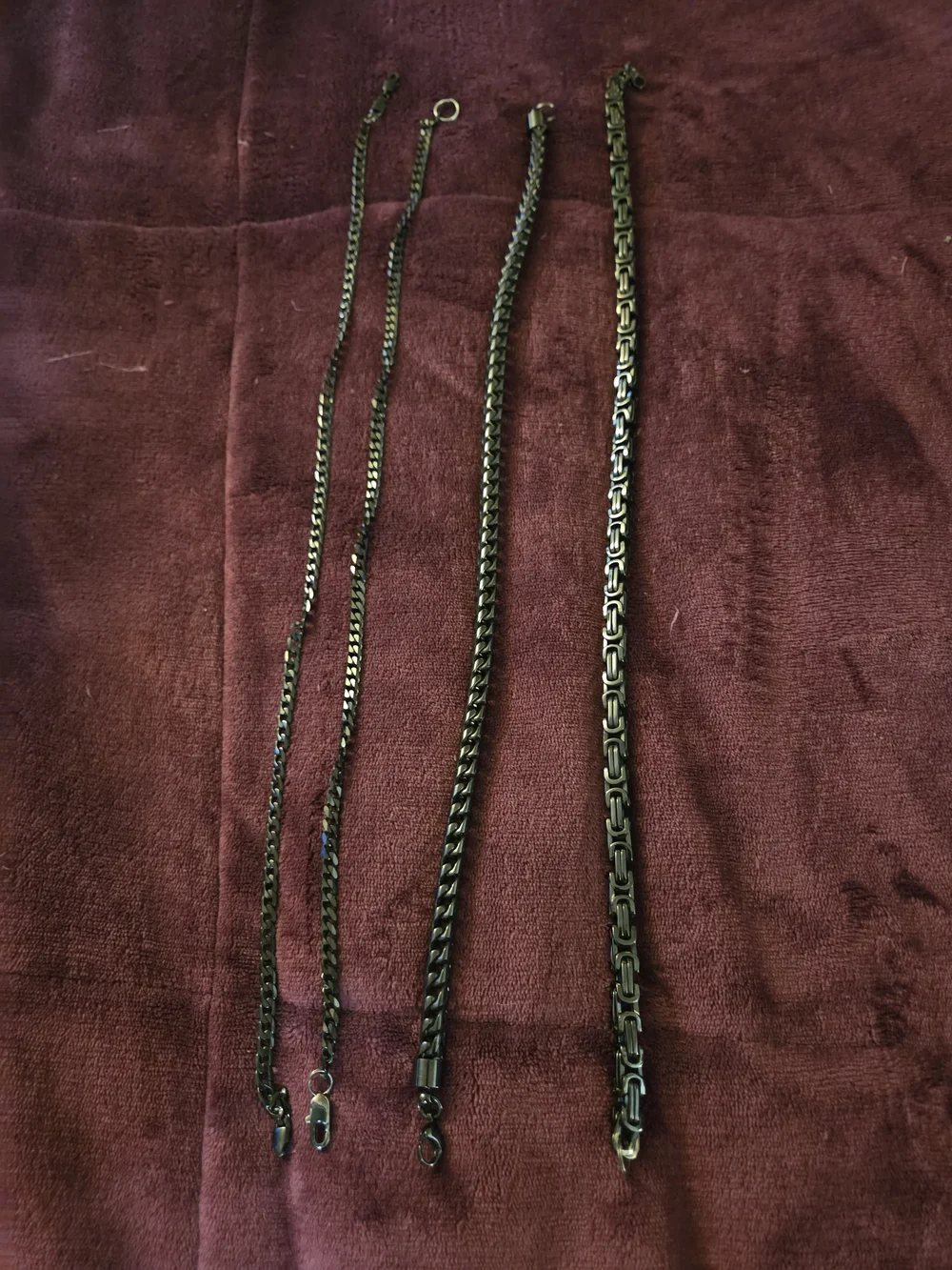 Set of Four Men' Necklaces